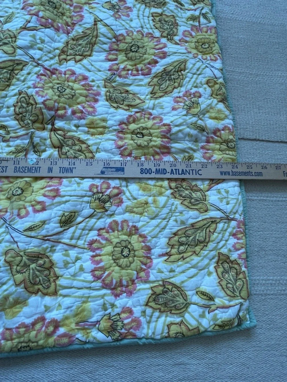Pottery Barn Spring Floral Print Euro Pillow Shams Organic Cotton